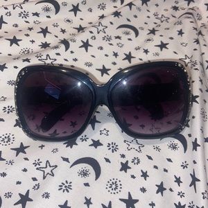 Cute bling y2k big lenses sunglasses